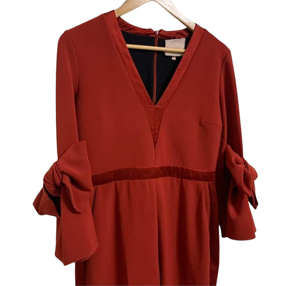 ROKSANDA Florent Bow Sleeve Stretch Crepe Jumpsuit Red 12 ASO Kerry Washington‎ - Picture 3 of 10
